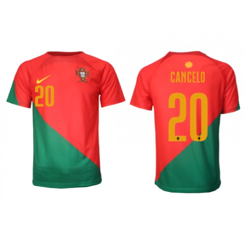 Portugalia Joao Cancelo #20 Koszulka Podstawowych MŚ 2022 Krótki Rękaw